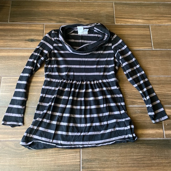 Striped Maternity Top - Picture 1 of 3
